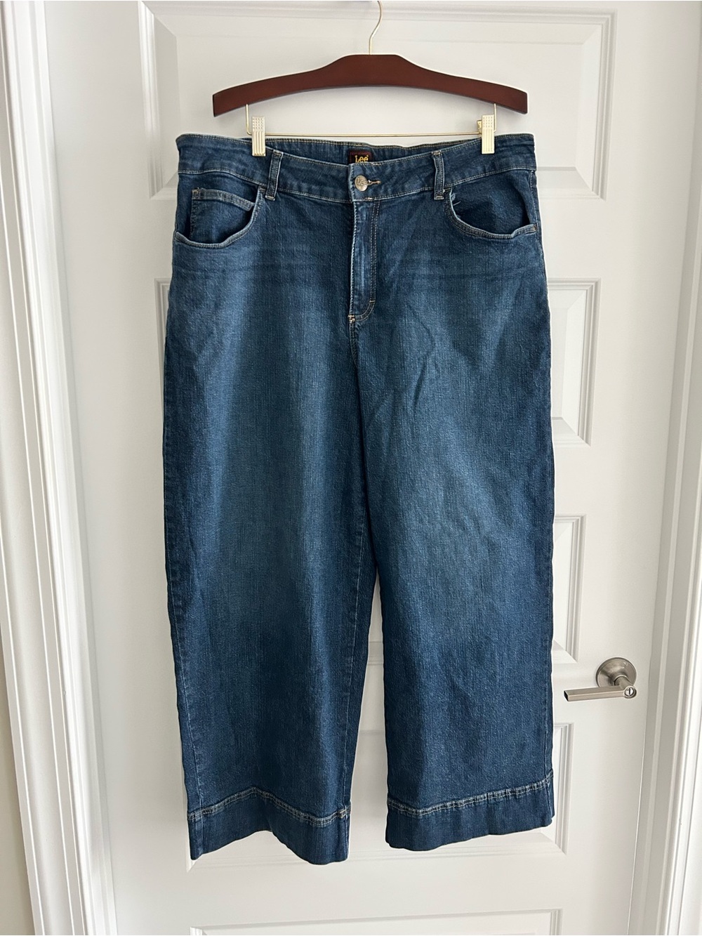 Lee Wide Leg Jeans Blue Size 20W Petite